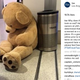 The bear confiscated by TSA at Los Angeles International Airport for being too big (Instagram)